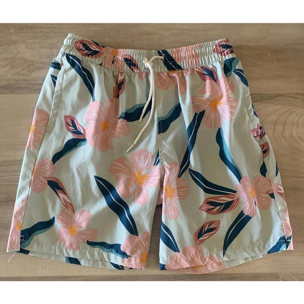 Sovereign Code Men's Blue Floral Swim Trunkz Shorts Size Large